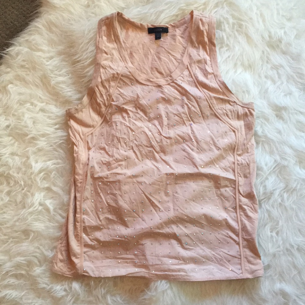 J. Crew Crystal Dot Tank